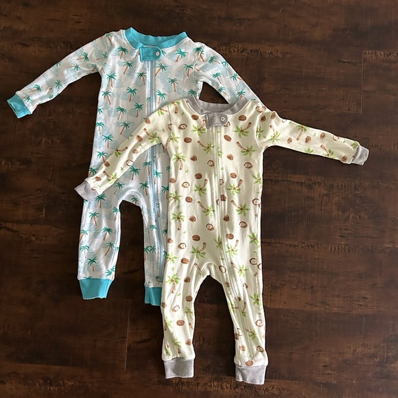 Burt's Bees Other - Burt’s Bees Tropical Beach Footless Onesies - 18 months